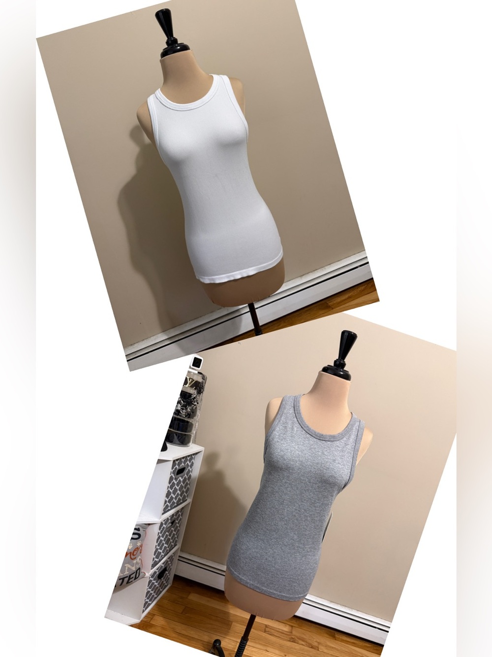 Two new (one has tags) 90 Degree ribbed stretchy tank tops.